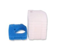 INGVIEE Compatible Esponja de Prefiltración y Almohadillas Filtrantes para Eheim Professionel 4+ 250/250T/350/350T/600 y Pro 4e+ 350 (8X Blanco, 2X Azul)