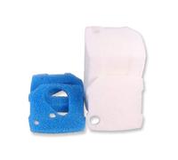 INGVIEE Compatible Esponja de Prefiltración y Almohadillas Filtrantes para Eheim Professionel 4+ 250/250T/350/350T/600 y Pro 4e+ 350 (12x Blanco, 3X Azul)