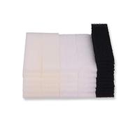 INGVIEE Compatible Paquete de Valor para Fluval U3 Filtro (12x Espuma, 12x Espuma de Carbón Activo, 12x Almohadillas de Poliéster)
