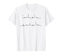 Inhala exhala Camiseta, Hombre, Blanco, S