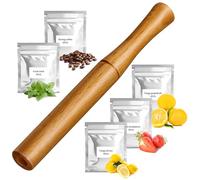 Inhalador de madera mejorado con extractos de hierbas totalmente naturales, mejora la respiración y refresca el aliento, reemplaza los hábitos orales para aire fresco y relajación, EE01