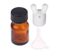 Inhalador de nariz a prueba de fugas, botella difusora de perfume, dispensador personal de aromaterapia de 4 x 3,2 cm, innovador diseño de doble agujero, compacto y portátil para relajación corporal y