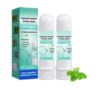 Inhalador nasal de Peachloft, un inhalador nasal refrescante natural, disfrute de aire fresco, el cuerpo de limpieza y mejora la inmunidad, los ingredientes totalmente naturales (2pcs)