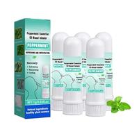 Inhalador nasal de Peachloft, un inhalador nasal refrescante natural, disfrute de aire fresco, el cuerpo de limpieza y mejora la inmunidad, los ingredientes totalmente naturales (5pcs)