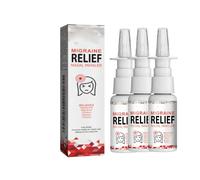 Inhalador Nasal para Aliviar La Migraña para Dolores de Cabeza,Sprays Complejo Antiestrés,Anti Stress Spray,Alivio Del Estrés y La Ansiedad Spray,Alivio Natural para el Estrés Sprays,3PC