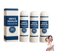 Inhalador nasal para hombres, inhalador nasal natural en barra, inhalador nasal Menstick, inhalador nasal portátil para hombres, alivio del estrés, aumento de energía y claridad mental. (3pcs)