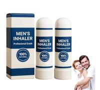 Inhalador para hombres, inhalador nasal natural en barra, inhalador nasal complejo para hombres, restaura la energía y la vitalidad, aumenta la energía y la claridad mental (2pcs)