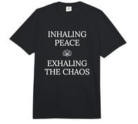 Inhalando Paz Exhalando Caos Yoga Practicante Comfort Colors Adult Heavyweight T-Shirt