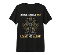 Inhalar Exhalar & Déjame Solo Mental Autoayuda Amor Mujer Camiseta Premium
