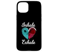 Inhalar Exhalar Yoga Meditación Mindfulness Práctica Carcasa para iPhone 15 Plus