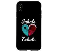 Inhalar Exhalar Yoga Meditación Mindfulness Práctica Carcasa para iPhone XS MAX