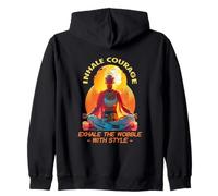 Inhale Courage Exhale The Wobble with Style Sudadera con Capucha