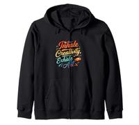 Inhale Creativity Exhale Art Artist Painter Sudadera con Capucha