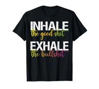 Inhale el Buen exhalar el Chakra psicodélico de Yoga de Mierda Camiseta