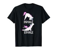 Inhale Exhale Unicornio Yoga Divertido Pedos Meme Camiseta