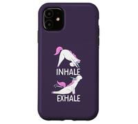 Inhale Exhale Unicornio Yoga Divertido Pedos Meme Carcasa para iPhone 11