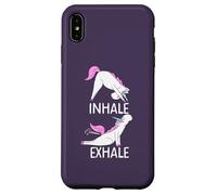 Inhale Exhale Unicornio Yoga Divertido Pedos Meme Carcasa para iPhone XS MAX