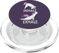 Inhale Exhale Unicornio Yoga Divertido Pedos Meme PopSockets PopGrip para MagSafe