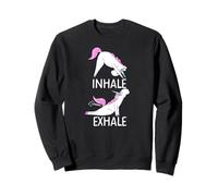 Inhale Exhale Unicornio Yoga Divertido Pedos Meme Sudadera