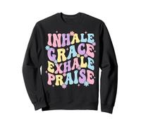 Inhale Grace Exhale Praise Sudadera