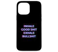 Inhale The Good Exhales The Bad Weed Cannabis 420 Pot Smoke Carcasa para iPhone 13 Pro MAX