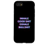 Inhale The Good Exhales The Bad Weed Cannabis 420 Pot Smoke Carcasa para iPhone SE (2020) / 7/8