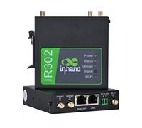 InHand Networks IR302 Industrial IoT 4G LTE VPN Cellular Router, LTE Cat 4+ Wi-Fi, ranuras para tarjetas SIM duales, gestión por plataforma en la nube, puerto DI/DO, compatible con T-Mobile, AT&T y