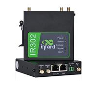 InHand Networks IR302 Industrial IoT LTE 4G VPN Router, LTE Cat 1+ Wi-Fi, ranuras para tarjetas SIM duales, gestión por plataforma en la nube, puerto DI/DO, compatible con T-Mobile, AT&T y Verizon