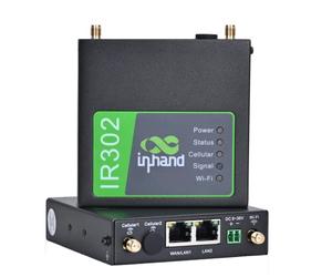 InHand Networks IR302 Industrial Iot VPN Enrutador LTE 4G, LTE Cat 4+ Wi-Fi, Doble Ranura para Tarjetas Sim, Gestión por Plataforma en la Nube,Antenas Extraíbles, Compatible con Cualquier Operador