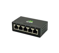 InHand Networks Switch Ethernet Gigabit 5 Puertos, Conmutador de Red No Gestionado, Carcasa Metálica,Silencioso, Plug & Play, Sobremesa/Pared, para Hogar y Pymes (Fuente de Alimentación EU)