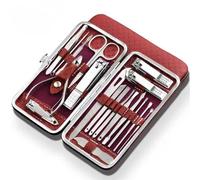 Inicio Cortaúñas Juego de 19 Piezas Alicates de Gran Tamaño Diagonales para Quitar Cortaúñas Pequeñas, Rojo 19, Juego de Piezas