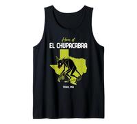 Inicio De El Chupacabras Texas State America Monstruo Cryptid Camiseta sin Mangas