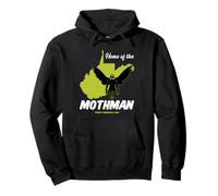 Inicio De Mothman West Virginia Estado De American Cryptid Sudadera con Capucha