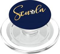 Inicio del Curso en Italia Niño Italiano Escolar Fútbol PopSockets PopGrip para MagSafe