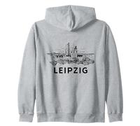 Inicio del Paisaje De La Ciudad Alemana De Leipzig Sudadera con Capucha
