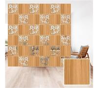 Inicio Divisor Decoración Colgante ligero WPC sala de estar, pared de oficina Panel separador decorativo, 2 estilos Colgando Room Divisers(natural-b,40piezas)