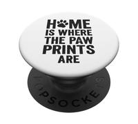 Inicio Donde están las huellas de la pata. mascota vintage. PopSockets PopGrip Adhesivo