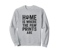 Inicio Donde están las huellas de la pata. mascota vintage. Sudadera