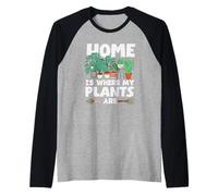 Inicio Donde mis Plantas Son Jardinero Amante de Las Plantas Camiseta Manga Raglan