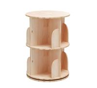 Inicio Estante Home 360-Degree Rotating Bookshelf Rotatable Cylindrical Floor-standing Bookcase Children's Floor-standing Simple Storage Rack Estantes del organizador de libros