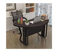 Inicio Inicio Pc Mesa Boss Desk Escritorio de Oficina Crescent ARC Mesa de tendero Individual Almacenamiento(Negro,160x103x75cm)