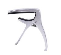Inicio Instrumento musical Cejilla de guitarra Cejilla de guitarra Aleación de metal Versátil Cejilla de guitarra con extractor de clavijas de puente Partes y accesorios de guitarra Silver5.26cm