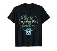 Inicio Is Where The Ball Is Soccer Fan Heart Graphic Camiseta