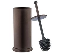 Inicio It Juego de cepillos de baño para Hombre Start-it Bronce para Inodoro Grande y portaescobillas con Tapa Grande Limpiador de Inodoro de heim-it