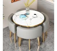 Inicio/ Juego de mesa y sillas de comedor para 4 elegantes muebles de cocina y oficina, perfecto para salas de conferencias y reuniones de negocios