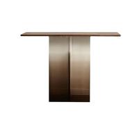 Inicio Mesa consola con patas de acrílico, mesa de entrada de nogal, mesas consola estrechas for entrada, mesa auxiliar moderna for sala de estar, dormitorio y pasillo Detrás del sofá(Grande)