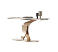 Inicio Mesa consola moderna de 33,47" de alto con efecto mármol artificial, mesa auxiliar for entrada estrecha, armario de entrada, puerta de entrada contra la pared, mesa de terraza Detrás del sofá(G