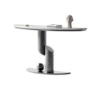 Inicio Mesa consola moderna estrecha y larga, mesa auxiliar contemporánea for sala de estar, pasillo, entrada, tablero con revestimiento de mármol sintético, mesa de entrada Detrás del sofá(Grey,Grand