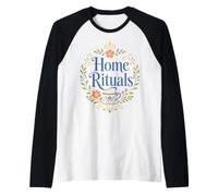 Inicio Rituales Floral Cottagecore Camiseta Manga Raglan