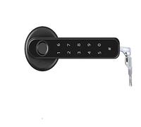 Inicio Smartlife Huella digital y amp;PIN Wireless Smart Handle Lock Biometría Tuya Blue-tooth Control de acceso Cerradura puerta Fácil instalación.(Kit1)